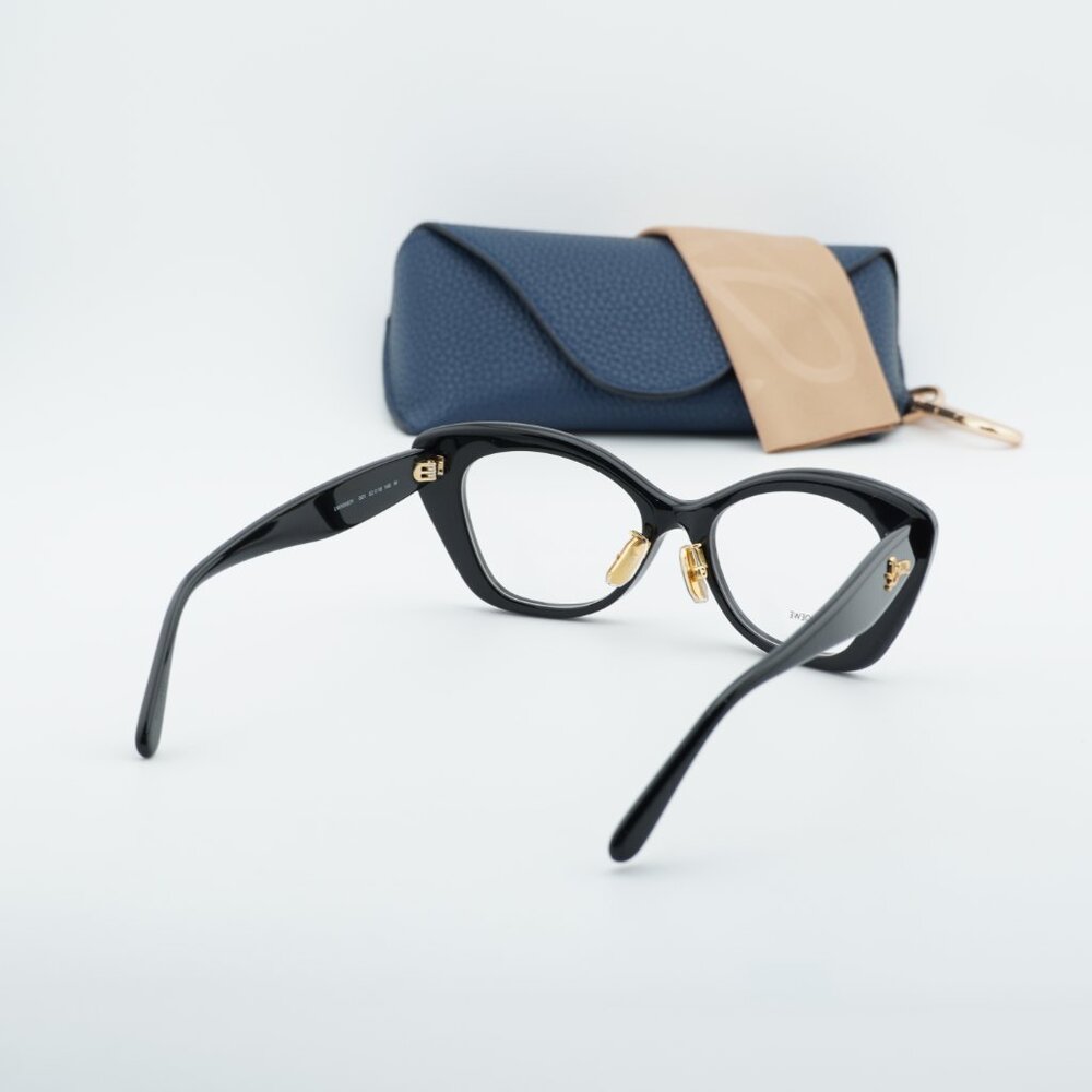 Loewe LW50067F 001 Cat Eye Eyeglasses - Shiny Black 52mm - Picture 9 of 9